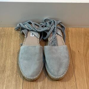 Steve Madden - Mesa Espadrille Shoes, blue suede size 8.5